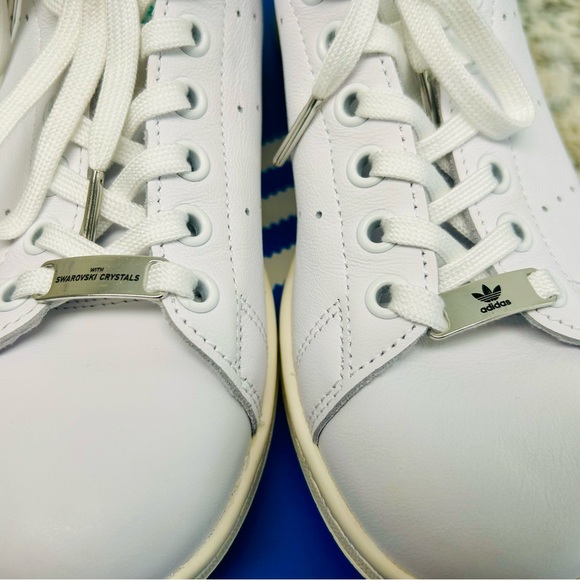 adidas LIMTED EDITION Stan Smith X Swarovski crystal Sneakers M5.5/W7 - Picture 3 of 6